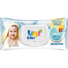 Uni Baby Aktif Sensitive Islak Mendil 12'li 1080 Yaprak