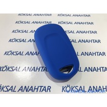 Köksal Anahtar Opel Astra K Silikon Anahtar Kılıfı (Mavi Renk)