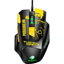 Top Geek Kablolu Oyun Mouse - Sarı (Yurt Dışından)