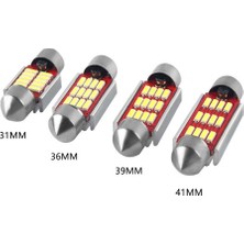 HRPAK Sofit 12 LED LED Canbus C5W Uyumlu Tavan Plaka Ampül 41MM/39MM/36MM/31MM