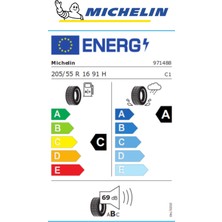 Michelin 205/55 R16 91H Primacy 4+ MI Oto Yaz Lastiği ( Üretim Yılı:2023 )