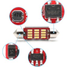 HRPAK Sofit 12 LED LED Canbus C5W Uyumlu Tavan Plaka Ampül 41MM/39MM/36MM/31MM