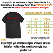 Remonz Street Fighter Guıle Gym Baskılı %100 Pamuk Oversize T-Shirt Büyük Beden Tişört