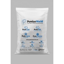 Pumice World Pum Pet Topaklaşmaz Kedi Kumu Kokusuz KALIN(1-17MM) Tane Pomza Kum-Topaklanmaz Çok Hafif 20 Litre