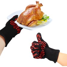 Synope Barbekü Fırın Eldivenleri 800 Derece Isıya Dayanıklı Eldivenler Silikon Fırın Eldiveni