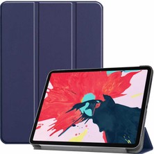 Fuchsia Apple iPad Pro 12.9 2021 (5.nesil) Uyumlu Smart Cover Standlı 1-1 Flip Smart Akıllı Tablet Kılıfı