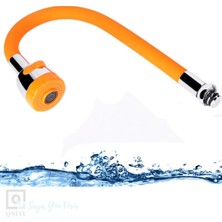 Qniay Pratik Lüx Oynar Başlıklı Tasarruflu Silikon Musluk Başlığı Kubar Çift Fonksiyonlu