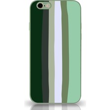 Kzy Apple iPhone 6s Kapak Kamera Korumalı Cam Kılıf - Yeşil