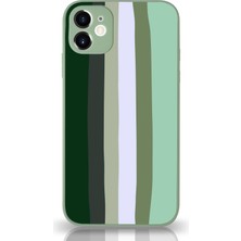 Kzy Apple iPhone 11 Kapak Kamera Korumalı Cam Kılıf - Yeşil