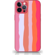 Kzy Apple iPhone 12 Pro Kapak Kamera Korumalı Cam Kılıf - Fuşya