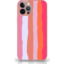Kzy Apple iPhone 12 Pro Kapak Kamera Korumalı Cam Kılıf - Pudra