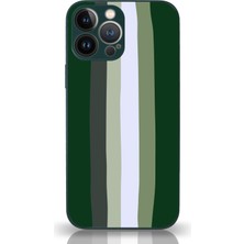 Kzy Apple iPhone 13 Pro Kapak Kamera Korumalı Cam Kılıf - Haki