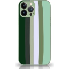 Kzy Apple iPhone 13 Pro Max Kapak Kamera Korumalı Cam Kılıf - Yeşil