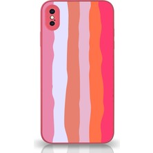 Kılıfmania Apple iPhone Xs Max Kapak Kamera Korumalı Cam Kılıf - Fuşya