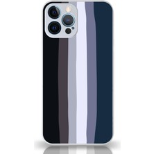 Kılıfmania Apple iPhone 12 Pro Max Kapak Kamera Korumalı Cam Kılıf - Beyaz Mavi