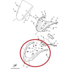 Yamaha Nmax Ön Üçgen Mavi 2DPF286500P6