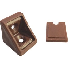 Ayder Plastik Tekli Kapaklı Köşe Bağlantı Gri ( 10 Adet )