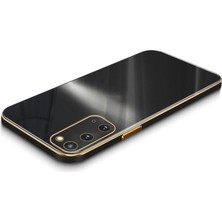 Zebana Samsung Galaxy S20 Fe Kılıf Golden Silikon Kılıf Siyah