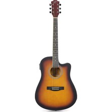 Zopran ACZP150SB Sunburst Elektro Akustik Gitar