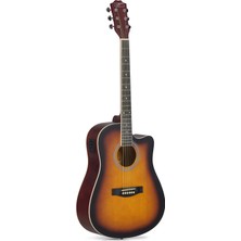 Zopran ACZP150SB Sunburst Elektro Akustik Gitar