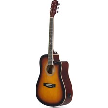 Zopran ACZP150SB Sunburst Elektro Akustik Gitar