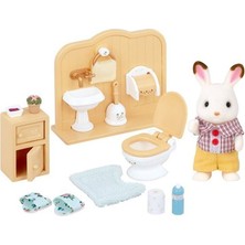 Epoch Sylvanian Families Çikolata Kulaklı Tavşan Tuvalet Seti