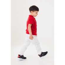 Polo Yaka Düğmeli Çocuk Tişört