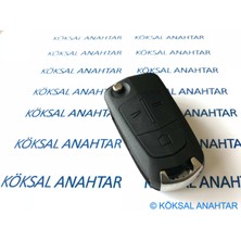 Köksal Anahtar Opel Antara 3 Tuşlu Sustalı Kumanda Kabı