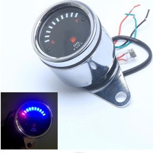 Stshop 12 V 65 mm Mavi Kırmızı LED Araba Motosiklet Kamyon Elektronik Yağ Yakıt Ölçer (Yurt Dışından)