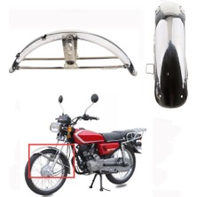 Stshop Honda CG125 Için Gümüş Ön Tekerlek Koruyucu Çamur Guard Motosiklet (Yurt Dışından)