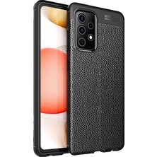 Microcase Samsung Galaxy A52S Leather Silikon Kılıf - Siyah