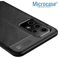 Microcase Samsung Galaxy A52S Leather Silikon Kılıf - Siyah