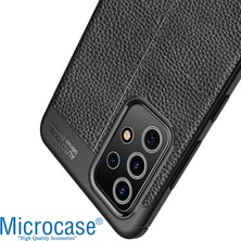 Microcase Samsung Galaxy A52S Leather Silikon Kılıf - Siyah