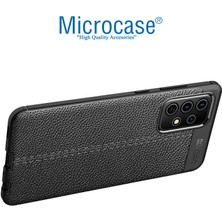 Microcase Samsung Galaxy A52S Leather Silikon Kılıf - Siyah