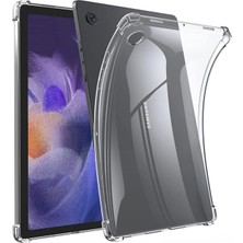 Microcase Samsung Tab A8 X200 10.5 2021 Kalem Koymalı Silikon Kılıf Şeffaf