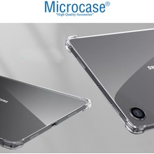 Microcase Samsung Tab A8 X200 10.5 2021 Kalem Koymalı Silikon Kılıf Şeffaf