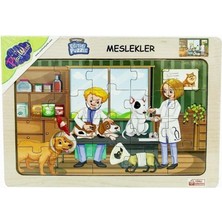 Playwood  Ahşap Eğitici Puzzle Meslekler