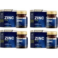 Nutraxin Zinc 15 Mg 100 Tablet X4 Adet