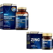 Nutraxin Multivitamin Erkek 60 Tablet Zinc 15 Mg 100 Tablet