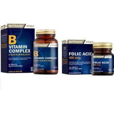 Nutraxin Folic Acid 100 Tablet + B Vitamin Complex
60 Tablet