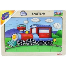 Playwood  Ahşap Eğitici Puzzle Taşıtlar