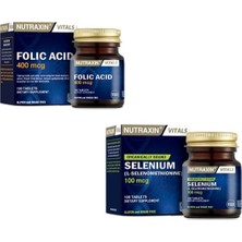 Nutraxin 400 Mcg Folic Acid + Selenometiyonin Formunda Selenyum 100 Mcg