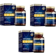 Nutraxin Tek Tablette 3 'lü Etki Vitamin Max (C, D , Zinc) 60 Tablet X3