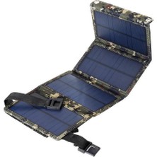 KKmoon USB Solar Charger 20W Taşınabilir Güneş Paneli - Siyah (Yurt Dışından)