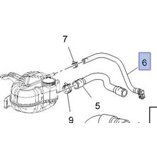 IBRAS Opel Combo C 1.7 Dizel Motor Radyatör Çıkış Hortumu Ibraş Marka