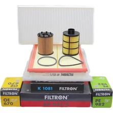 Filtron Opel Corsa C 1.3 Dizel Motor Bakım Filtre Seti (Tırnaklı Yağ Filtresi) Filtron Marka