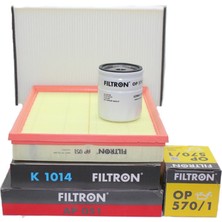 Filtron Opel Astra H 1.6 (Z16XEP) Benzinli Twinport Bakım Filtre Seti Filtron Marka