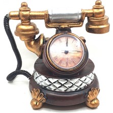 Hediye Kesesi Dekoratif Nostaljik Telefon Saat ve Kumbara