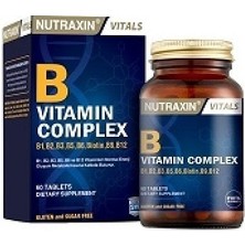 Nutraxin Normal Enerji Oluşumuna Katkıda Bulunan B Vitamin Complex