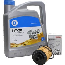 Bosch Opel Combo C 1.3 Bosch Marka Pimli Tip Yağ Filtresi ve Delphi Marka Motor Yağı